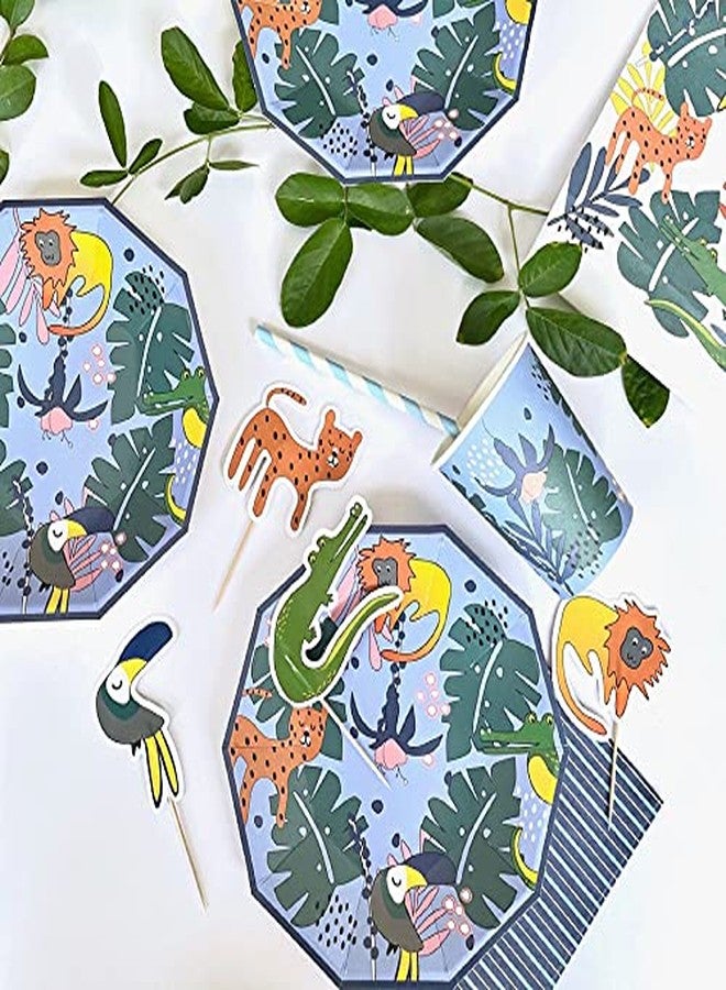 Pooka Wild Animals Felt Masks (Set of 4) | Forest Animals Felt Masks | Safari Animals Felt Masks | Toucan Cheetah Monkey Alligator Mask - Image 3